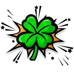 Four leaf clover symbolizing beginner's luck in casino gambling
