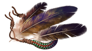 mythic wolf - sacred moon game, sacred feathers icon