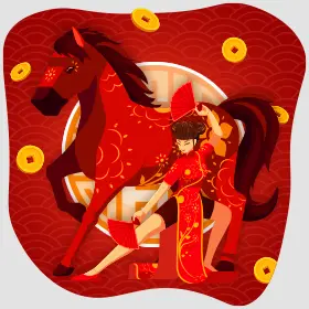 Chinese new year - the year of the fire horse
