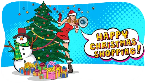 Happy christmas shopping