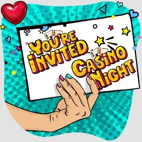 How to host your casino night - invite