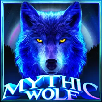 Mythic Wolf promotion image – majestic wolf in moonlit forest with glowing tribal graphics and “Mythic Wolf” title, showcasing the featured slot game at Slots Capital Casino.