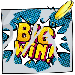 scratch card revealing "big win!"