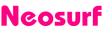Neosurf logo in pink with no background
