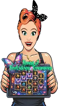 Slots Capital mascot presenting a slot game on a tablet screen